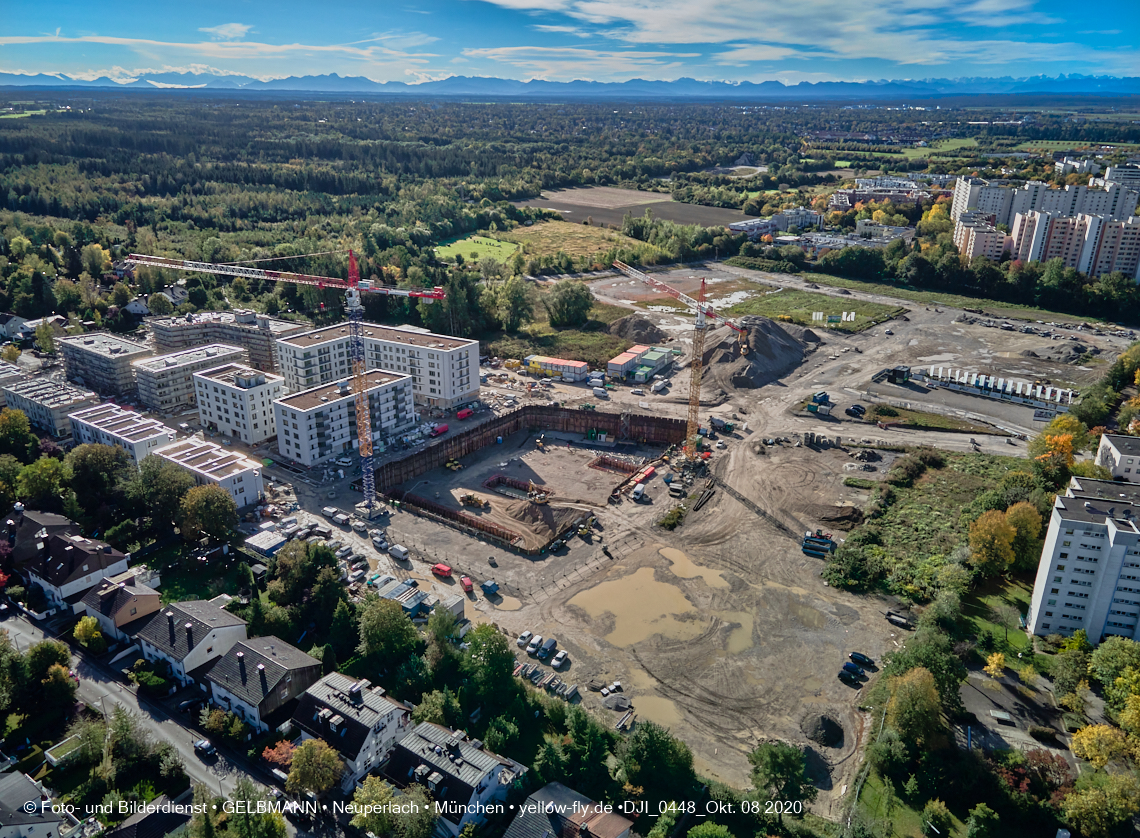 09.10.2020 - Baustelle Alexisqaurtier und Pandion Verde in Neuperlach